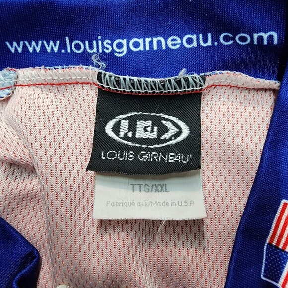 Louis Garneau Men's Cycling Jersey Red 2003 Tour De Wagner Size 2XL - Picture 6 of 14